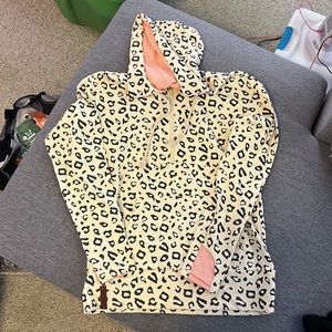 Ampersand Avenue‎ pale yellow quarter zip hoodie- new with tags- double hood